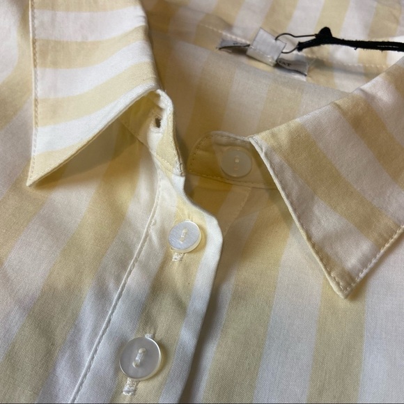 WeWoreWhat Elle Striped Mini Shirt Dress. - Picture 10 of 13